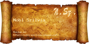 Nobl Szilvia névjegykártya
